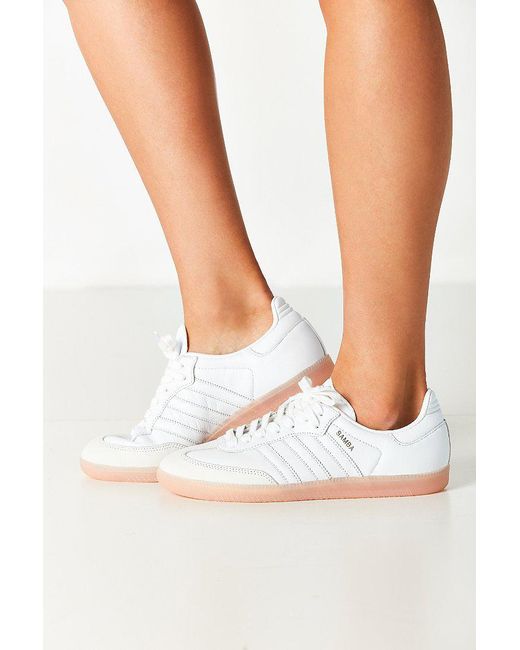 Adidas samba cheap white pink
